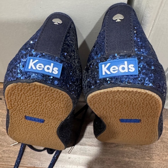 Blue Glitter Keds for Kate Spade. Size 8.5. NWOB. - Picture 6 of 6
